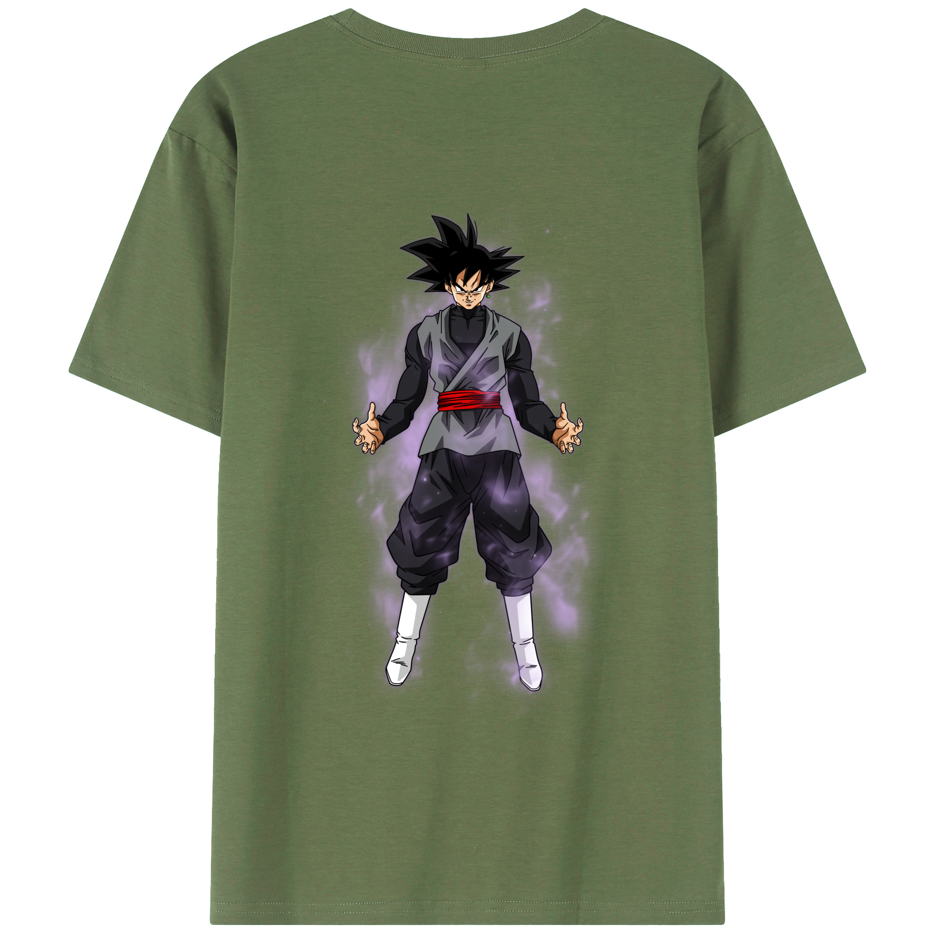 （画像用） ドラゴンボール ベジータ四世（Bejīta Yonsei）DRAGON BALL Vegeta IV 綿100％ メンズ半袖Tシャツ（バックプリント） 通気性
